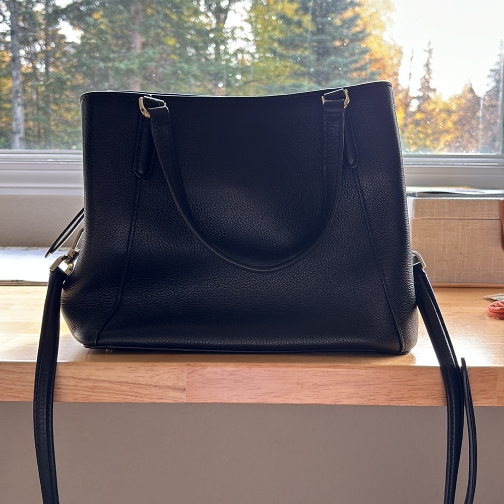 Kate Spade Jackson Medium Triple Compartment Satchel in Black - Picture 5 of 10